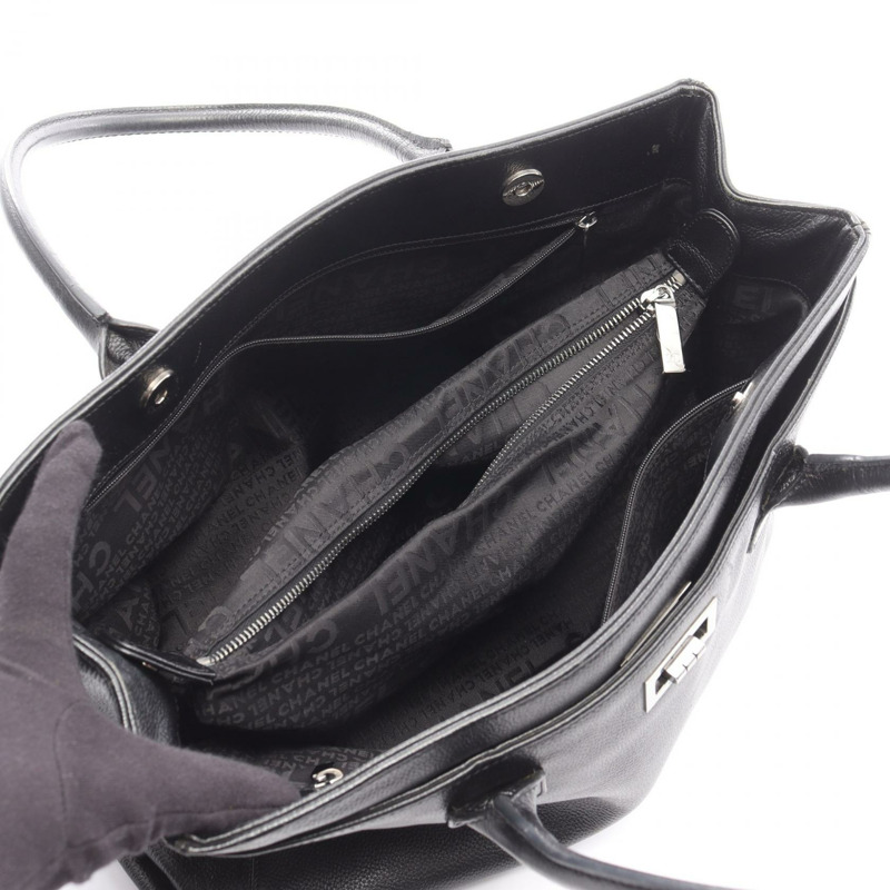 香奈兒 2.55 Executive Tote 手提包 A29293 小牛皮 黑色 二手 SHW-2