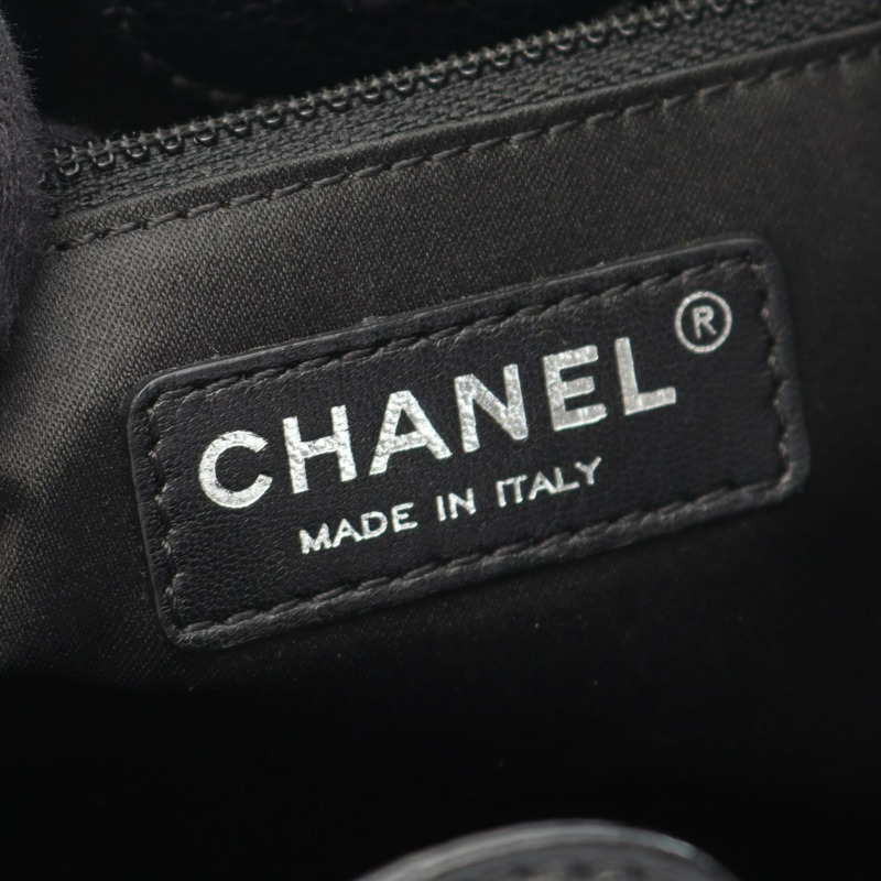 香奈兒 (CHANEL) Matelasse PST 托特包 A50994 黑色粒面小牛皮,二手女士 SHW-3