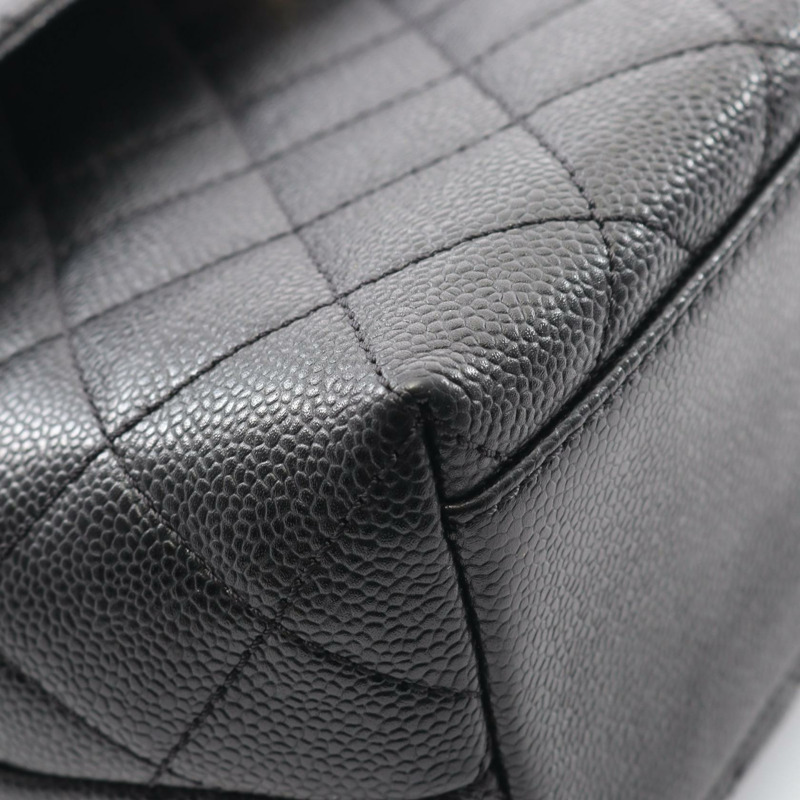 香奈兒 (CHANEL) Matelasse 手提包 A12397 粒面小牛皮 黑色 二手 女士 GHW CC-5