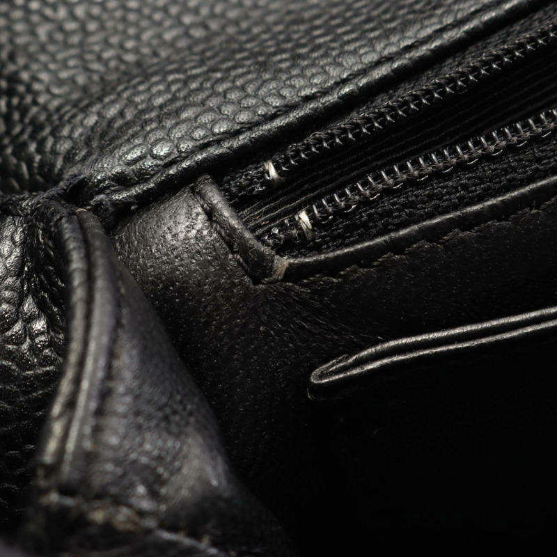 香奈兒 (CHANEL) Matelasse 手提包 A12397 粒面小牛皮 黑色 二手 女士 GHW CC-6