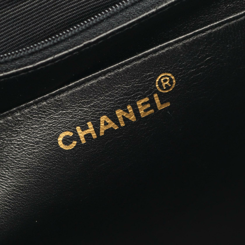 香奈兒 Jumbo Matelasse 30 單翻蓋鏈條肩背包，羊皮材質，黑色，二手-3