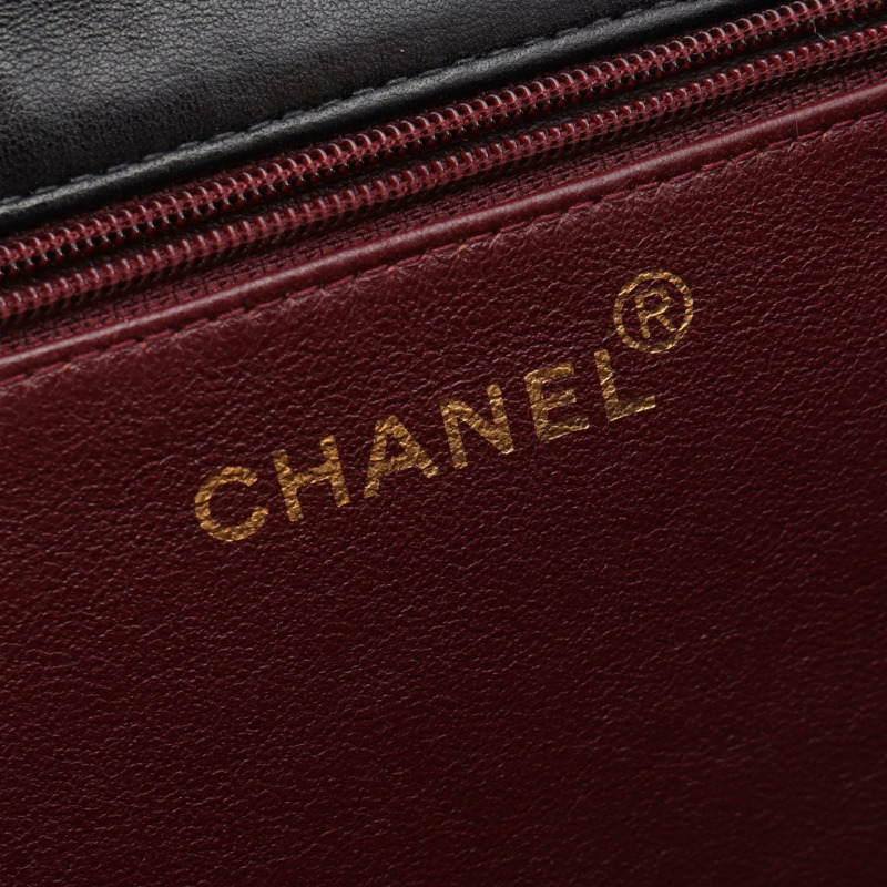 香奈兒 (CHANEL) Matelasse 單翻蓋鏈條肩背包,羊皮材質,黑色,二手-3