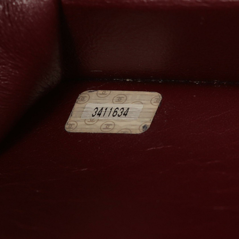 香奈兒 (CHANEL) Matelasse 單翻蓋鏈條肩背包,羊皮材質,黑色,二手-4