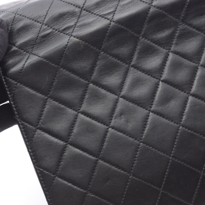 香奈兒 (CHANEL) Matelasse 單翻蓋鏈條肩背包,羊皮材質,黑色,二手-7