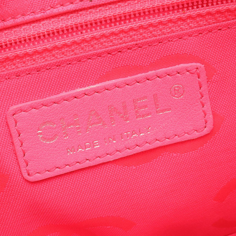 香奈兒 Cambon 系列單肩手提包,黑色/白色,二手,女士,帶五金配件-3