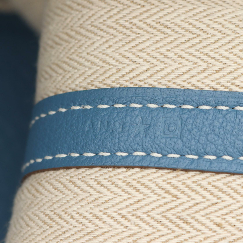 愛馬仕 Garden Party TPM 手提包 056076CK 水牛皮(印度水牛皮) 藍色 Azur 二手-3