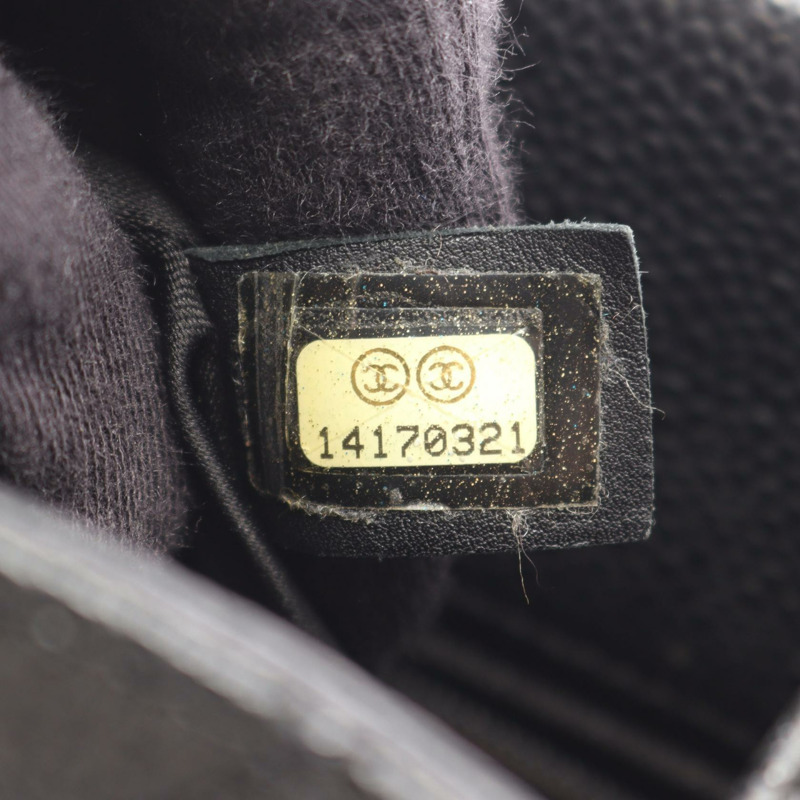 香奈兒 Matelasse PST 鏈肩背托特包，粒面小牛皮，黑色，二手，金色五金-4