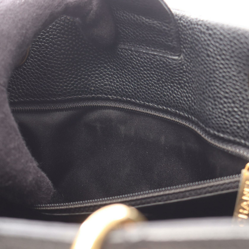 香奈兒 Matelasse PST 鏈肩背托特包，粒面小牛皮，黑色，二手，金色五金-5