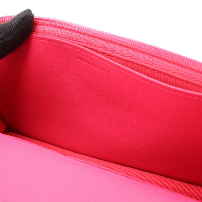 香奈兒 (CHANEL) 絎縫鏈條單背包 AP3694 粒面小牛皮 粉紅色 二手 金色五金 CC-7