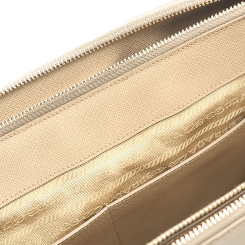 PRADA Galleria 肩斜背包 B1786S Saffiano 皮革 米色 二手-5