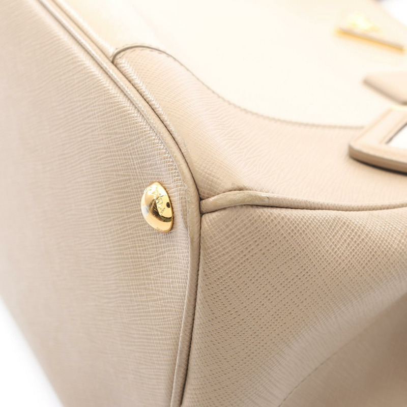 PRADA Galleria 肩斜背包 B1786S Saffiano 皮革 米色 二手-9
