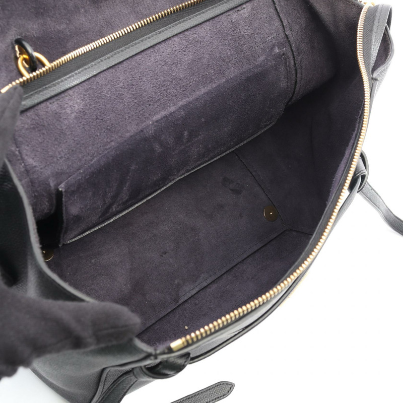 CELINE Belt Bag MINI 單肩手提包 176103 黑色真皮二手女款-2