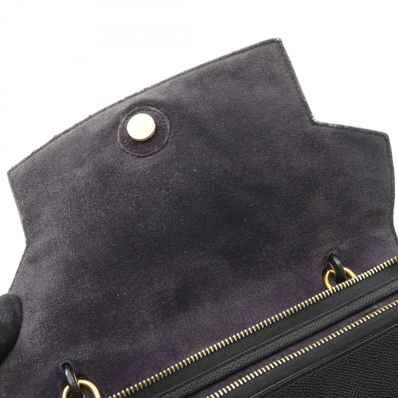 CELINE Belt Bag MINI 單肩手提包 176103 黑色真皮二手女款-5