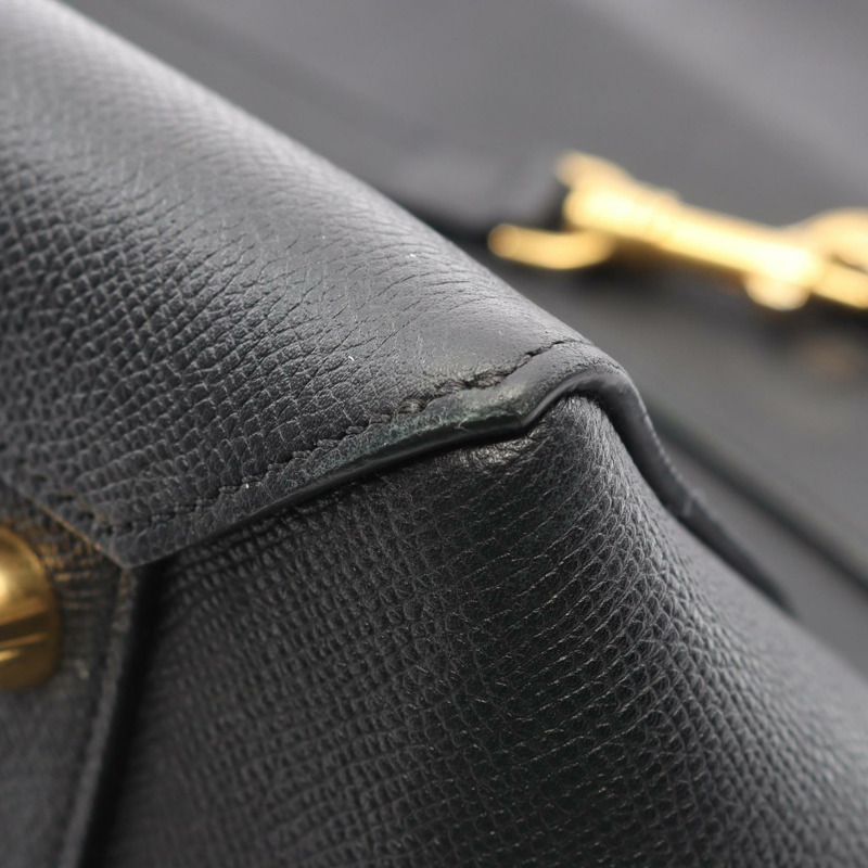 CELINE Belt Bag MINI 單肩手提包 176103 黑色真皮二手女款-7