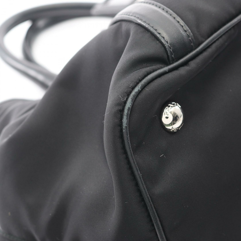 PRADA TESSUTOTESS + SOFT CA 單肩托特包 BN1841 尼龍皮革 黑色 二手-5