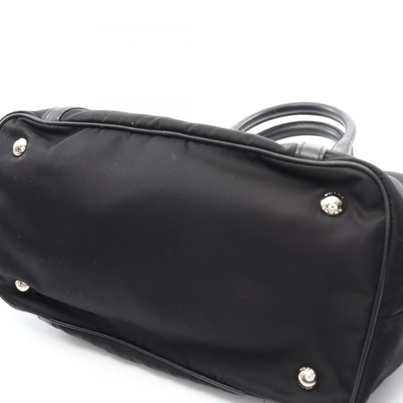 PRADA TESSUTOTESS + SOFT CA 單肩托特包 BN1841 尼龍皮革 黑色 二手-6