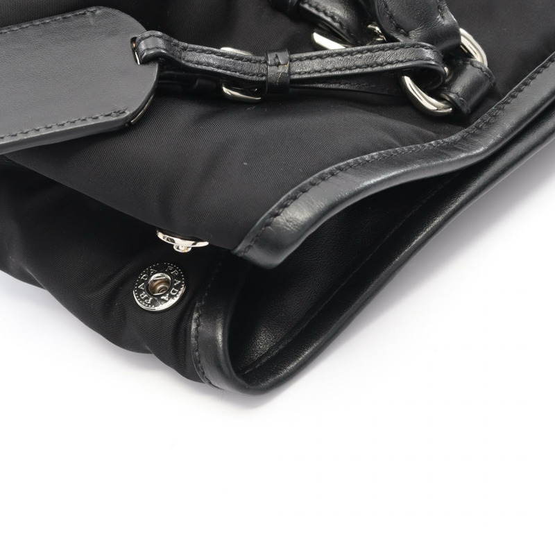 PRADA TESSUTOTESS + SOFT CA 單肩托特包 BN1841 尼龍皮革 黑色 二手-8