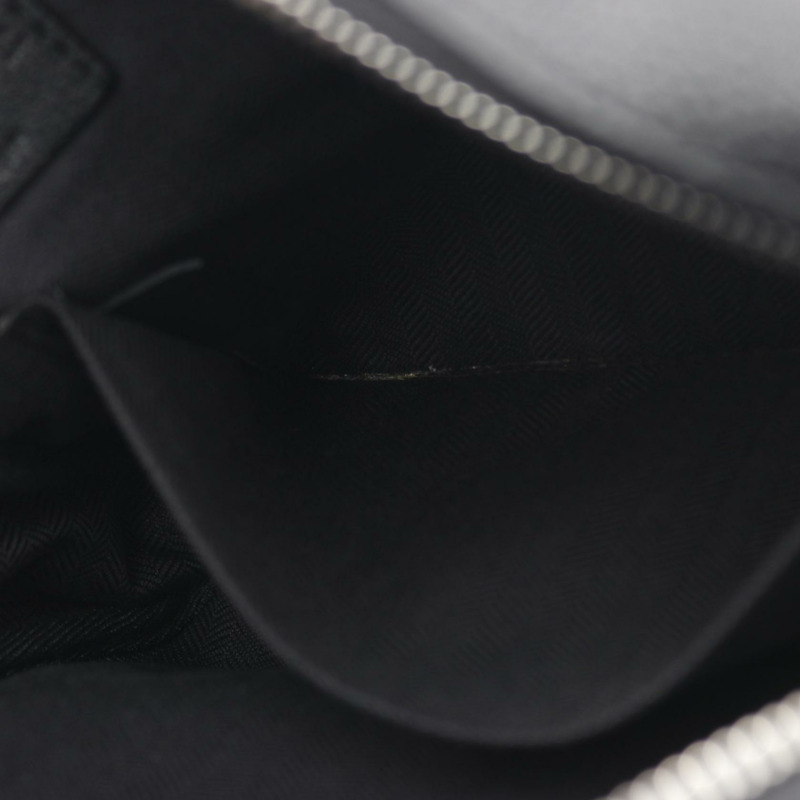 LOEWE 軍裝斜背包 XS 肩背包 羊毛皮革 黑色 二手-9