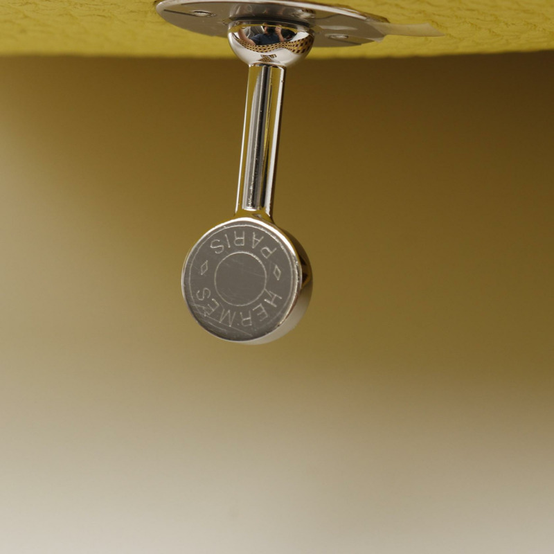 HERMES Lindy Mini Maxi-Quadrile 單肩斜背包 Taurillon Clemence 青檸色-7