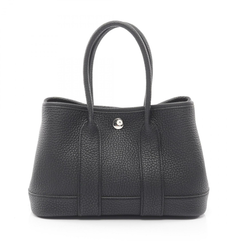 愛馬仕 Neo Garden 23 手袋 K Negonda 皮革 SHW 黑色 二手 女士-0