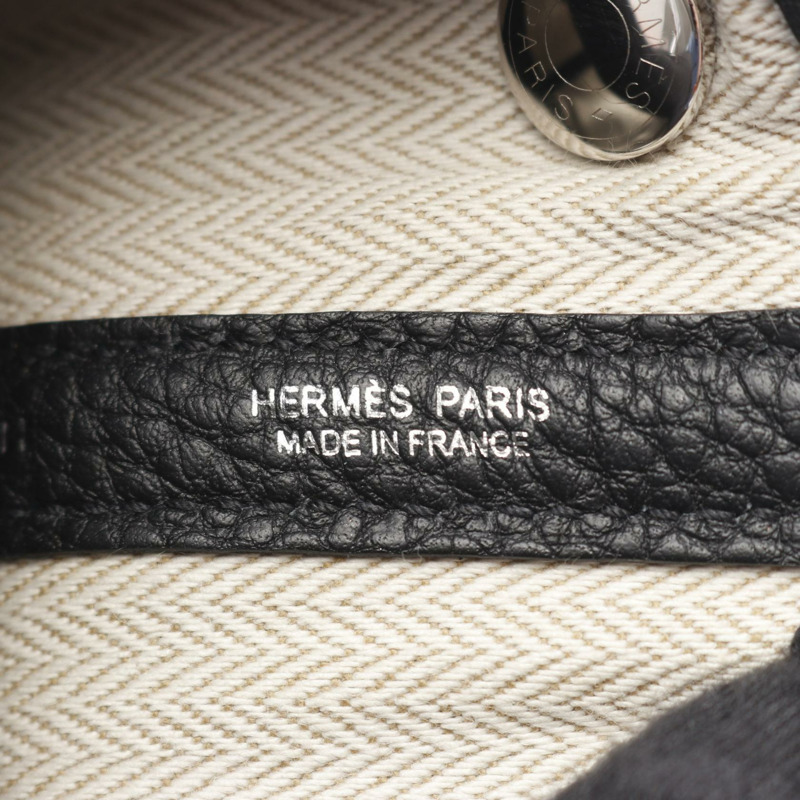 愛馬仕 Neo Garden 23 手袋 K Negonda 皮革 SHW 黑色 二手 女士-3