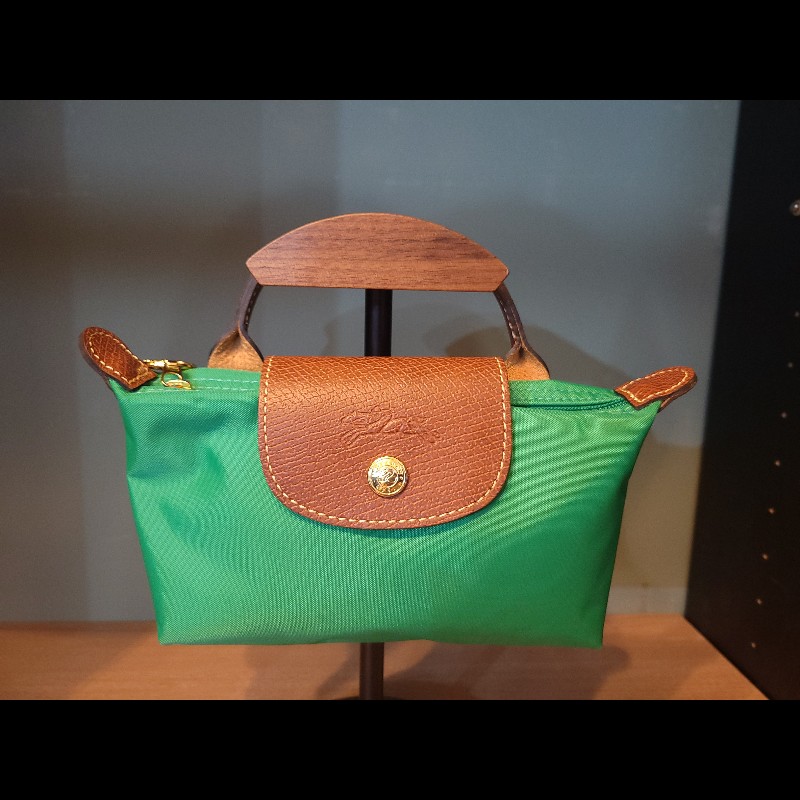 Longchamp 綠 迷你尼龍包 手提包 化妝包-2
