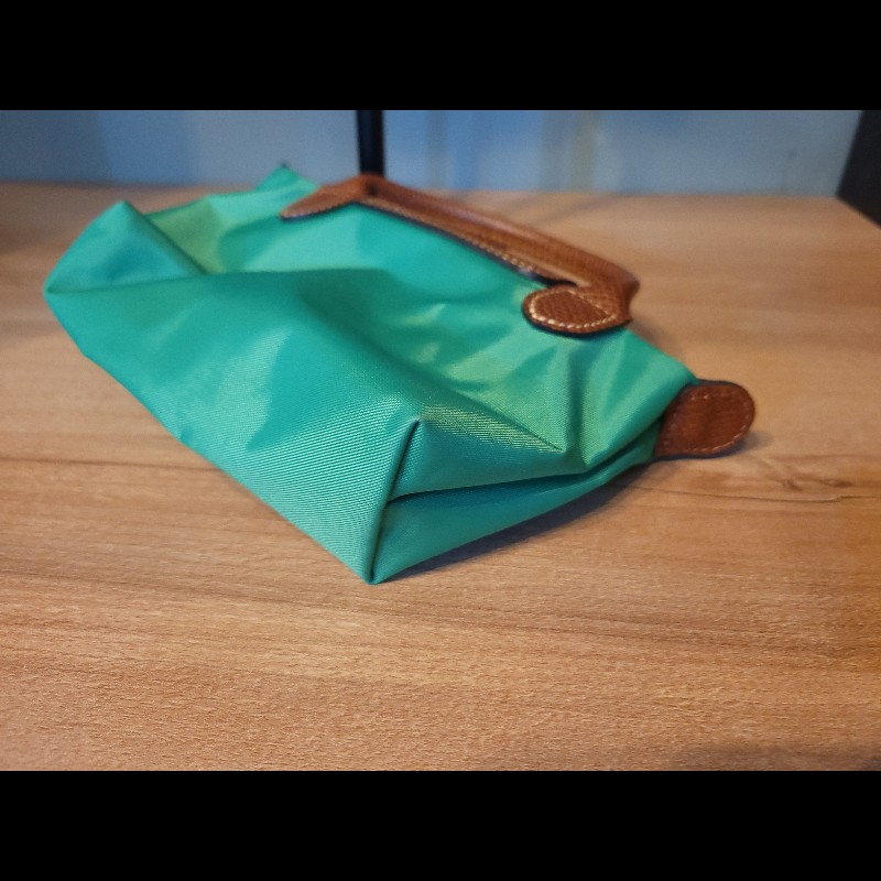 Longchamp 綠 迷你尼龍包 手提包 化妝包-7