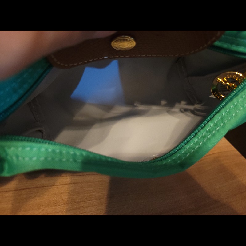 Longchamp 綠 迷你尼龍包 手提包 化妝包-12