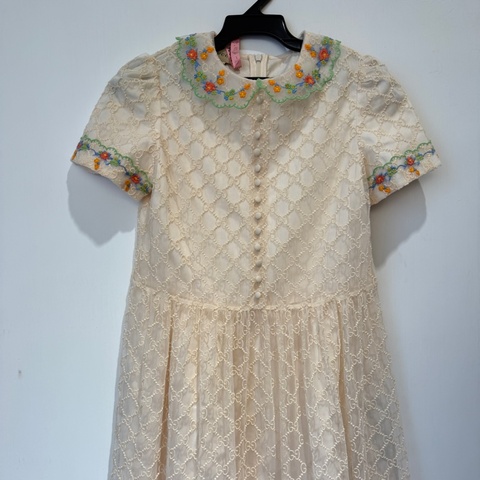 Gucci 蕾絲洋裝 大童💕💕