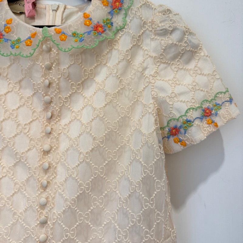 Gucci 蕾絲洋裝 大童💕💕-2