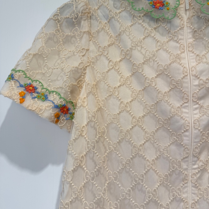 Gucci 蕾絲洋裝 大童💕💕-4