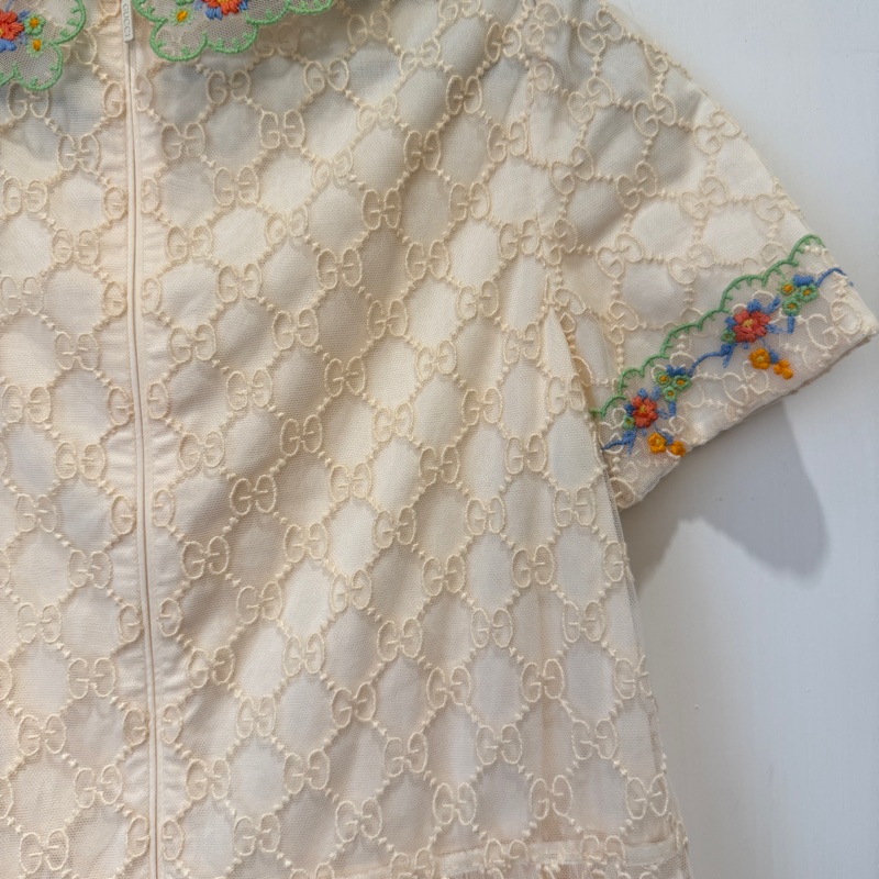 Gucci 蕾絲洋裝 大童💕💕-8