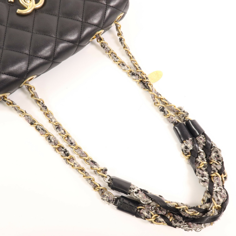 CHANEL 羊皮皮革Shoulder Bag金扣肩背袋-8