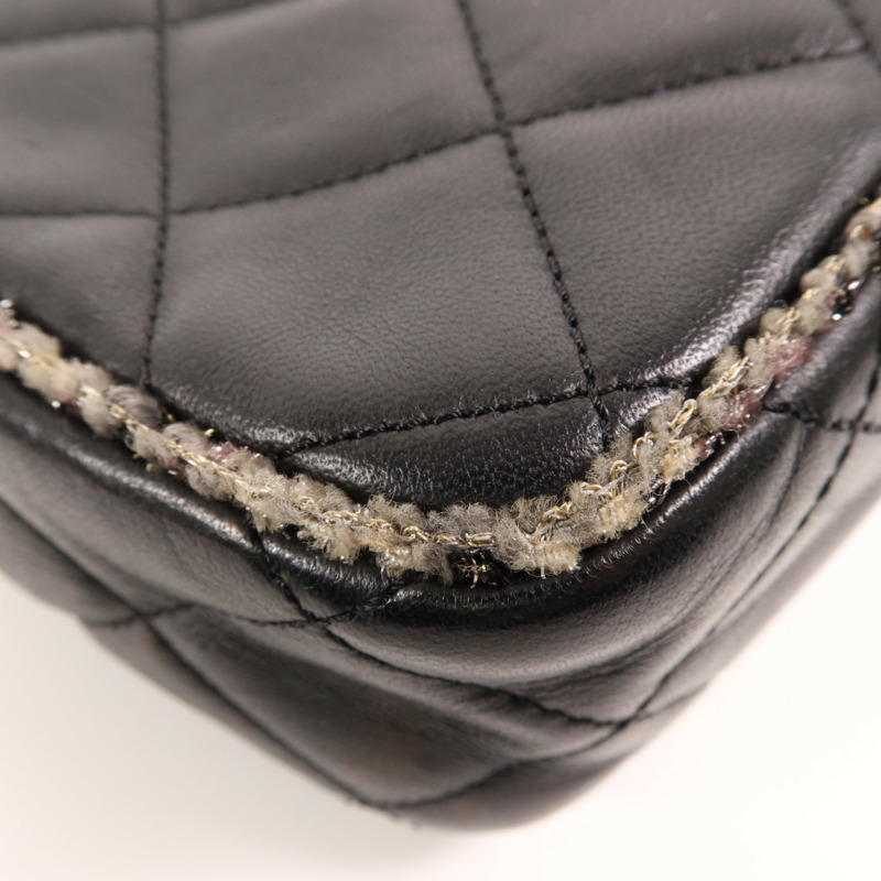 CHANEL 羊皮皮革Shoulder Bag金扣肩背袋-12