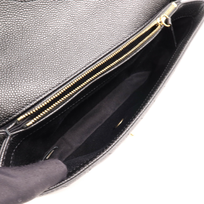 CHANEL 牛皮皮革2 Way Shoulder Bag金扣手挽肩背兩用袋-4