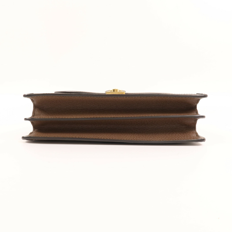 GUCCI 塗層帆布Top Handle金扣手挽肩背兩用袋-3