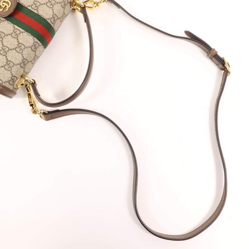 GUCCI 塗層帆布Top Handle金扣手挽肩背兩用袋-7