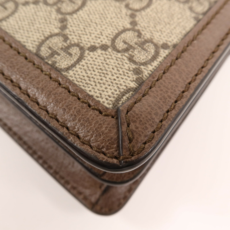 GUCCI 塗層帆布Top Handle金扣手挽肩背兩用袋-10