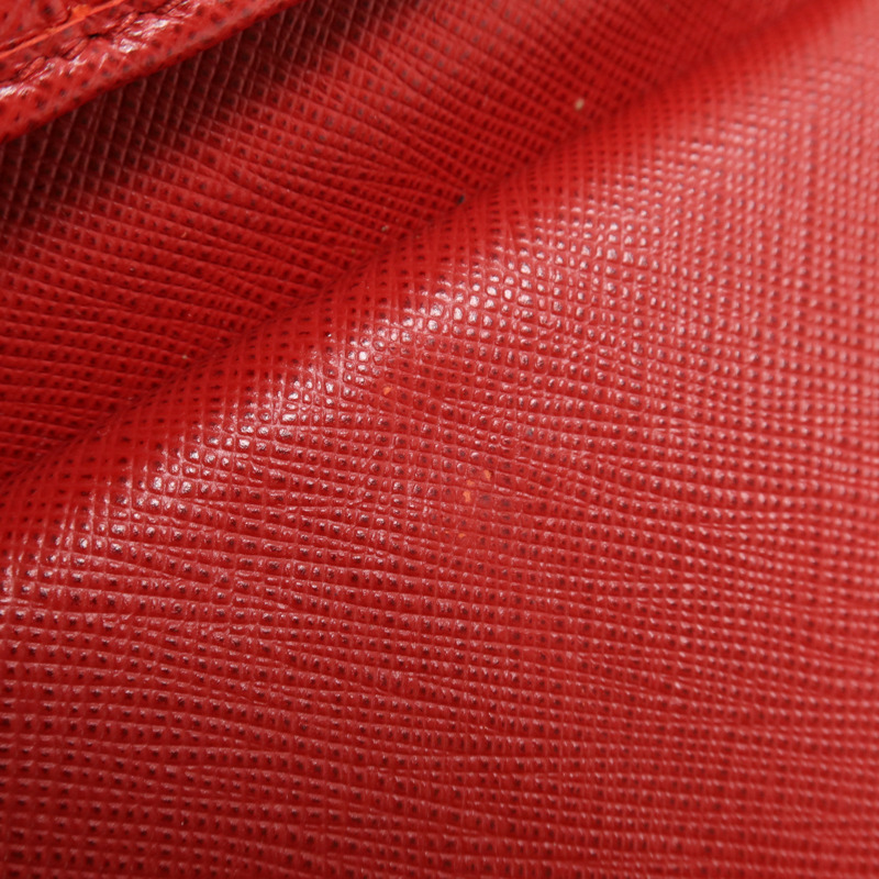 PRADA Saffiano皮革Wallet金扣錢包-11