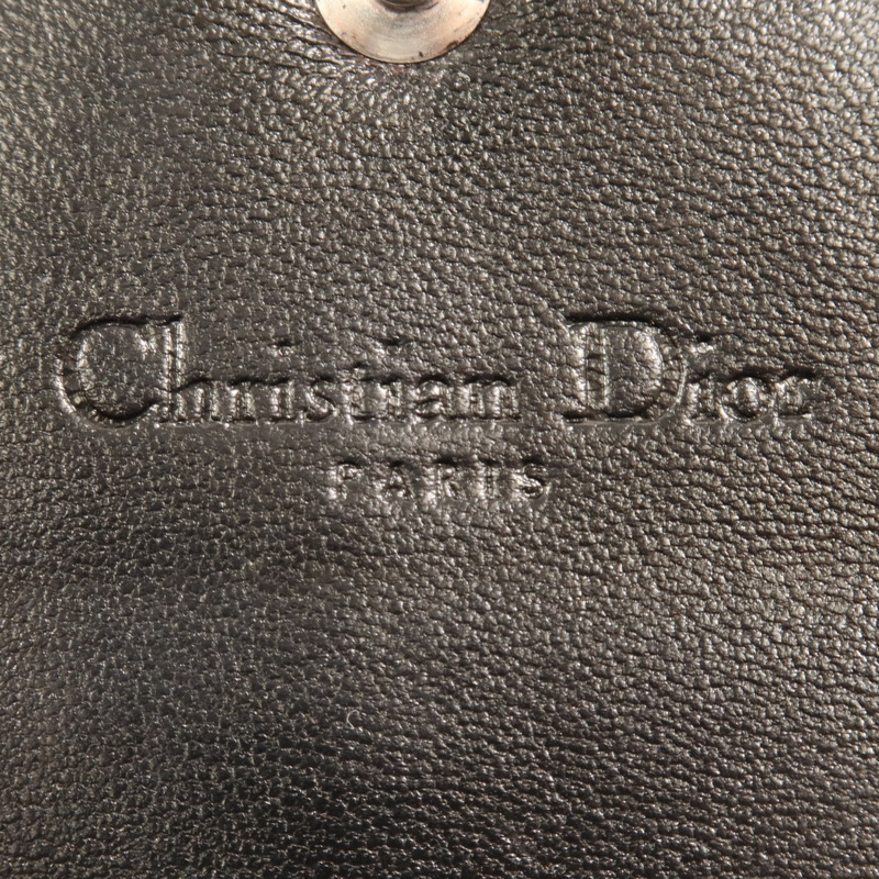 Dior 羊皮皮革Long Wallet銀扣長錢包-5