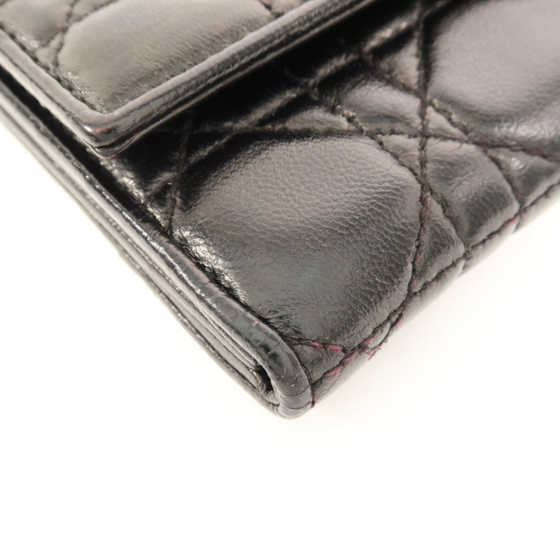 Dior 羊皮皮革Long Wallet銀扣長錢包-8