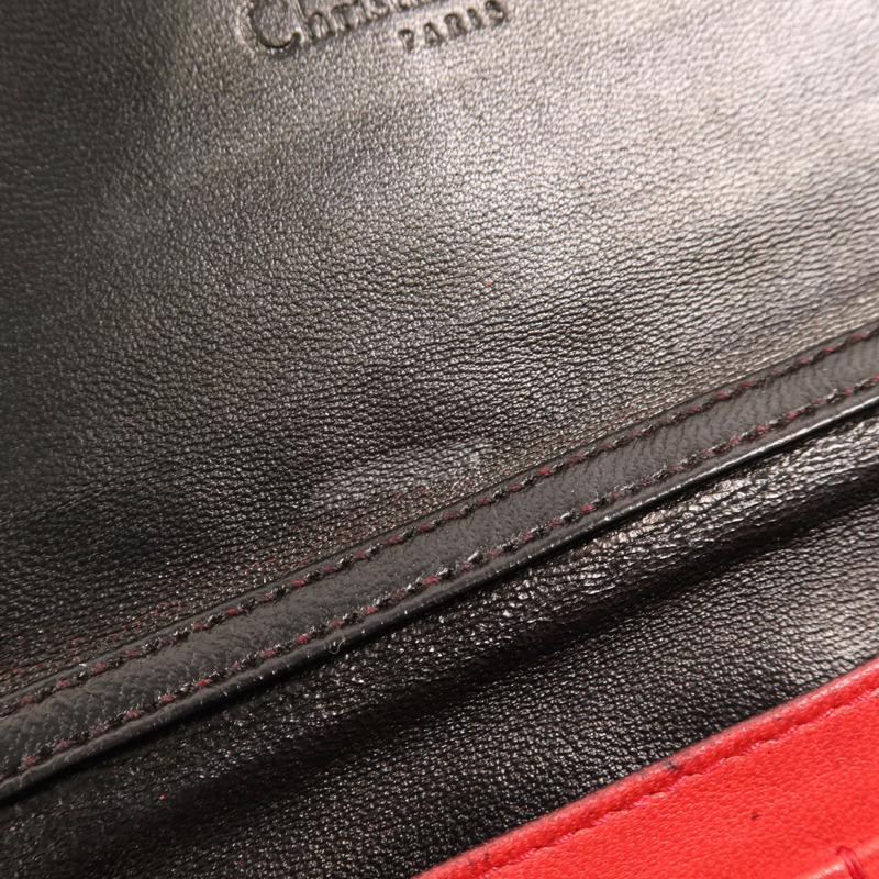 Dior 羊皮皮革Long Wallet銀扣長錢包-11