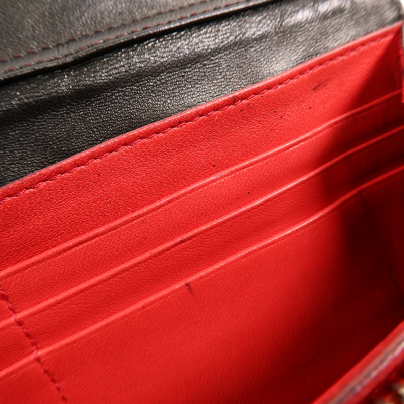 Dior 羊皮皮革Long Wallet銀扣長錢包-13