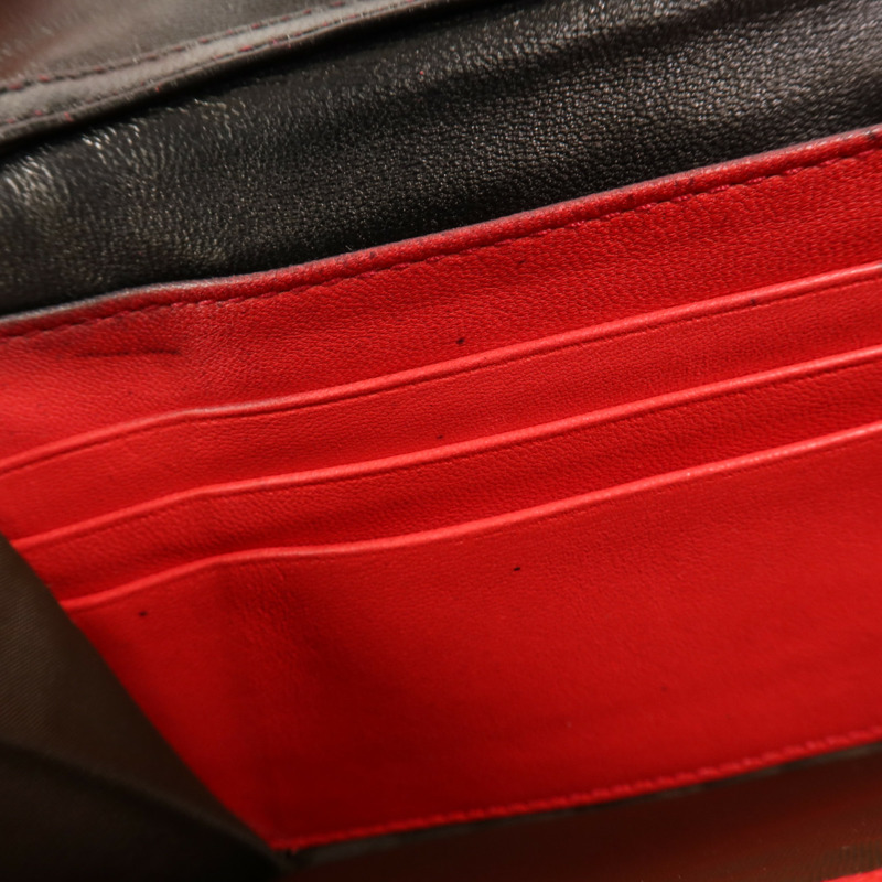 Dior 羊皮皮革Long Wallet銀扣長錢包-14