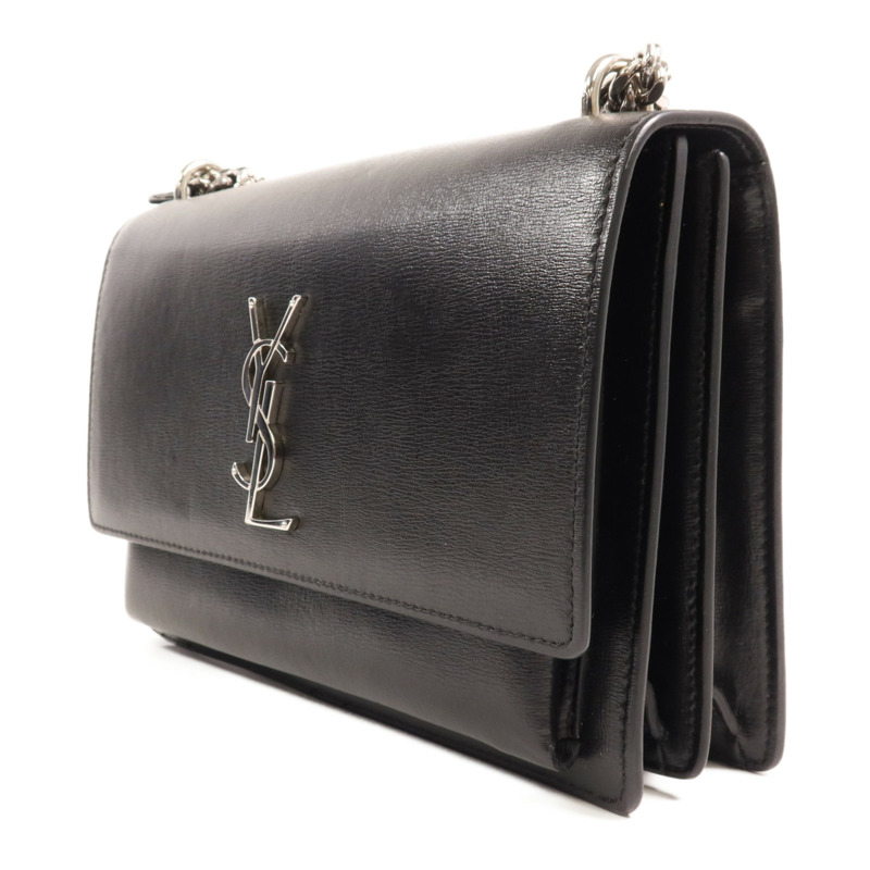 YVES SAINT LAURENT 牛皮皮革Sunset Medium銀扣肩背袋-2