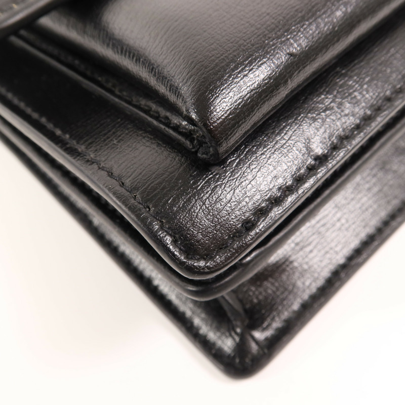 YVES SAINT LAURENT 牛皮皮革Sunset Medium銀扣肩背袋-9