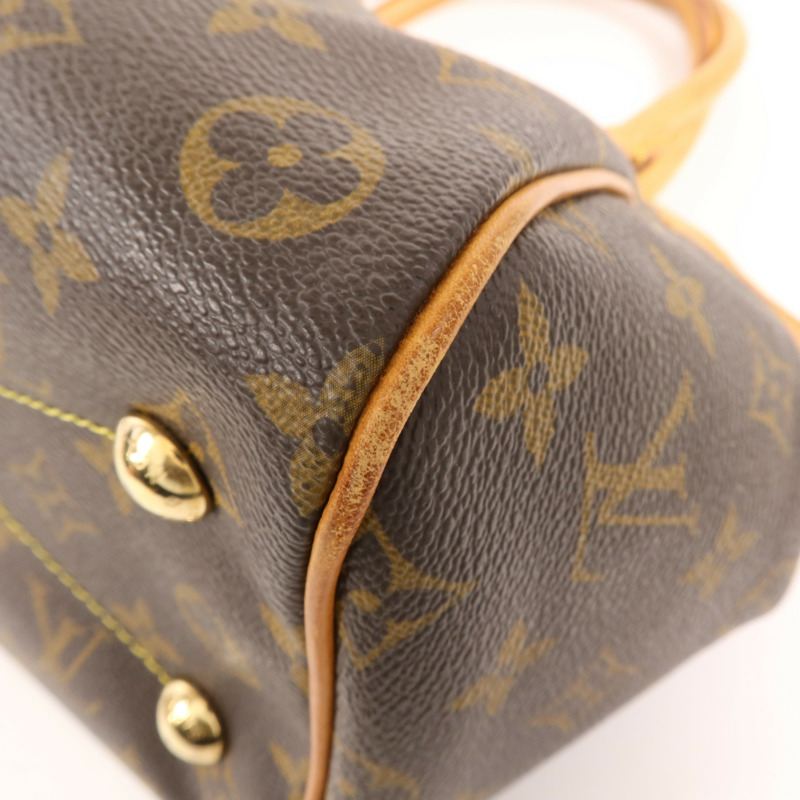 LOUIS VUITTON Monogram Tivoli PM金扣手挽袋-5