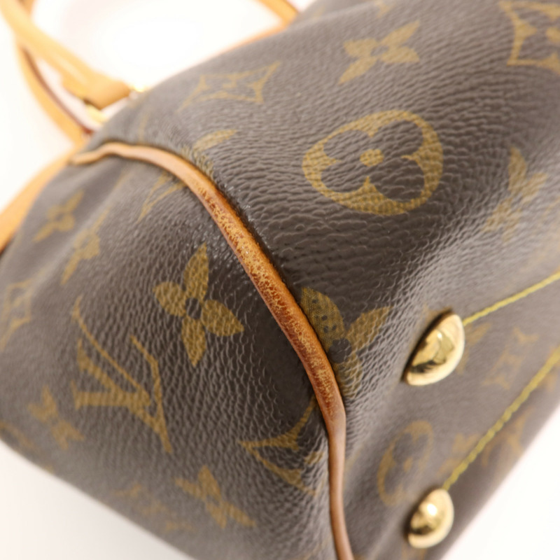 LOUIS VUITTON Monogram Tivoli PM金扣手挽袋-8