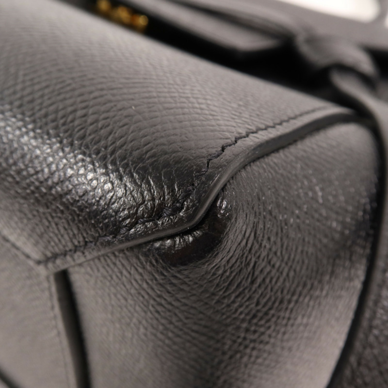 CELINE 牛皮皮革Micro Belt Bag金扣手挽肩背兩用袋-5