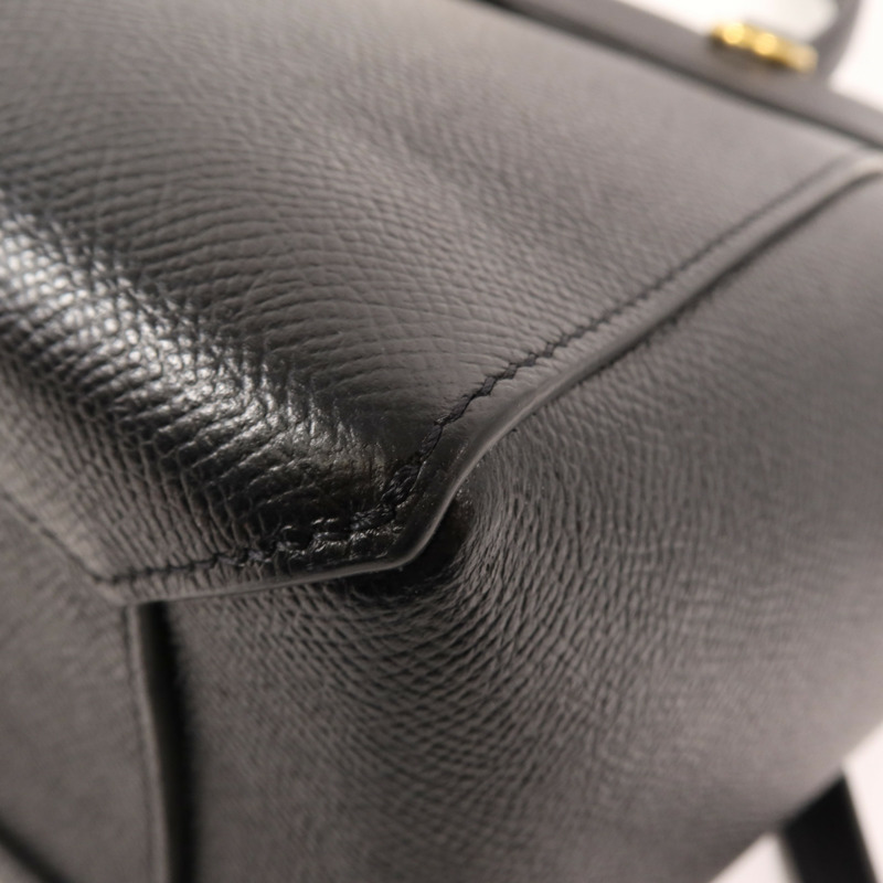 CELINE 牛皮皮革Micro Belt Bag金扣手挽肩背兩用袋-7